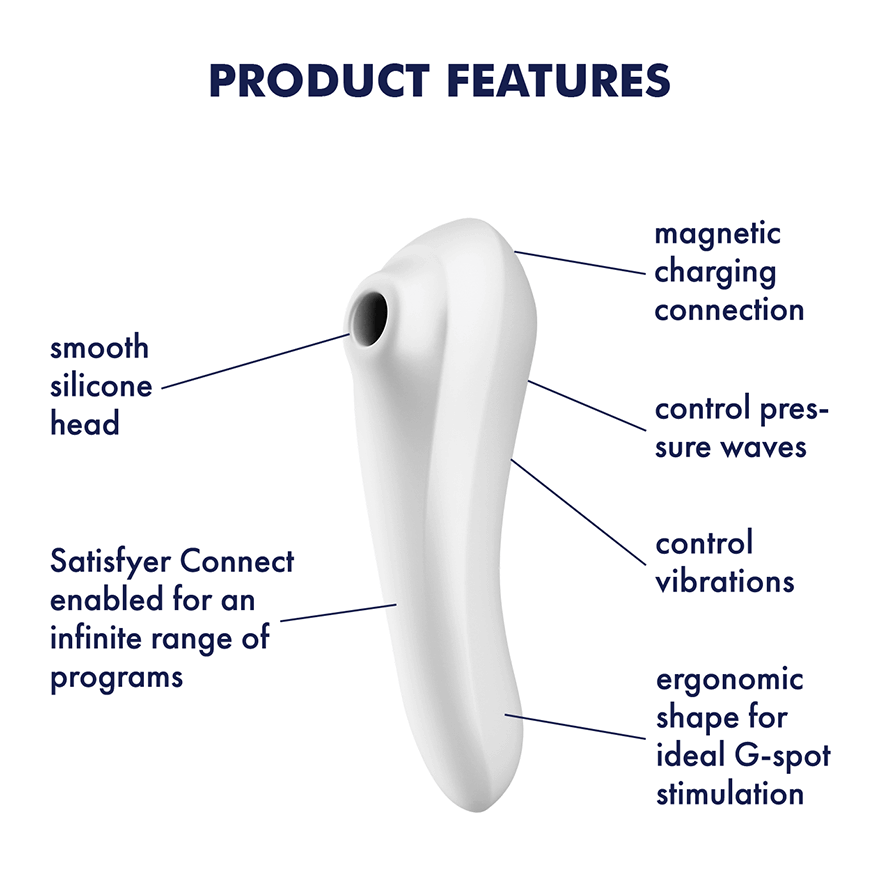 Satisfyer Pleasure Clitoral Massager App Enabled White
