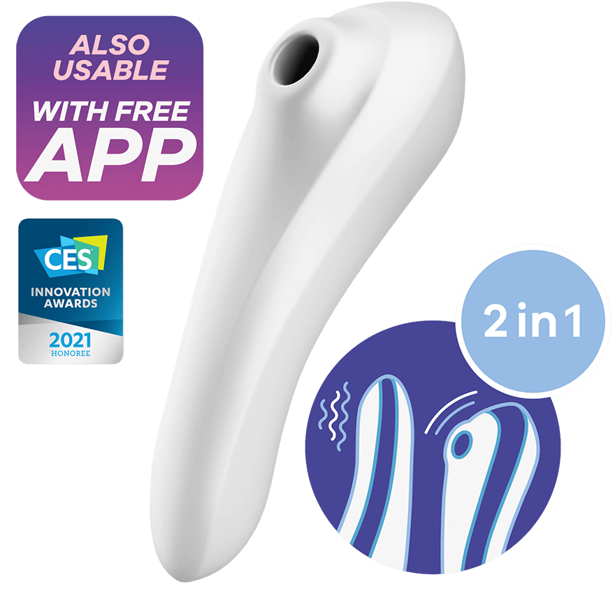 Satisfyer Pleasure Clitoral Massager App Enabled White