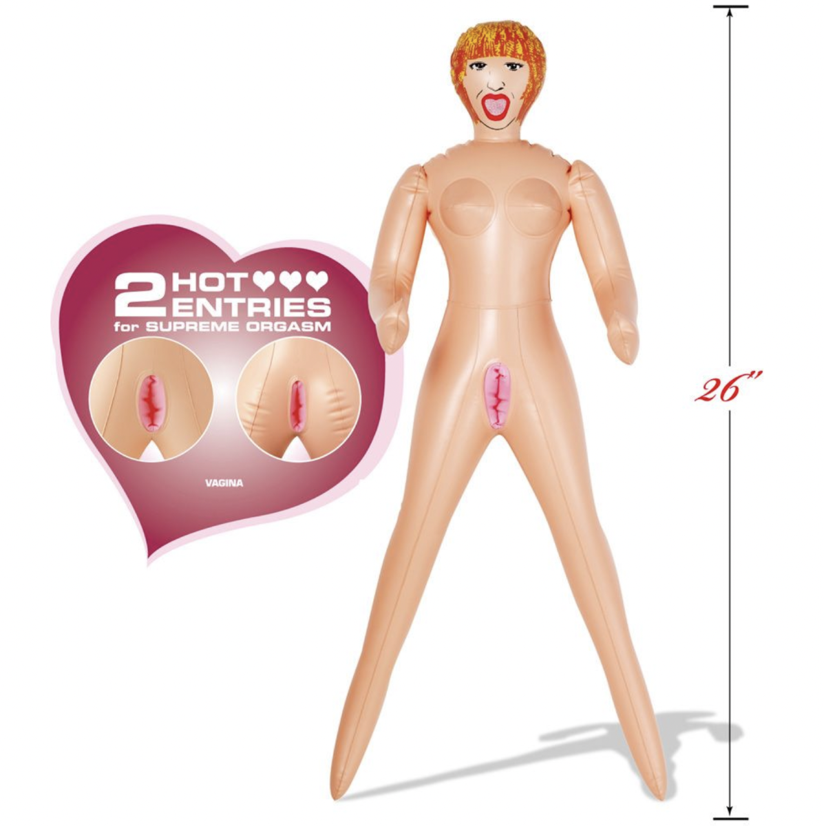 NMC Romping Rosy Inflatable Mini Size Doll