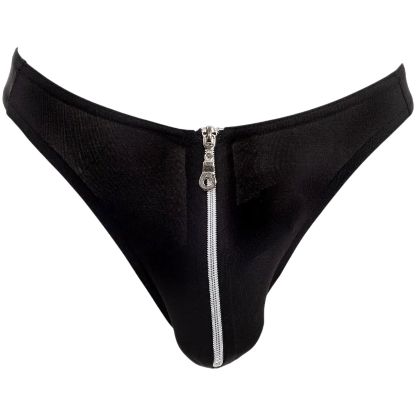 Rimba Men’s Black G-String Thong with Zipper Pouch