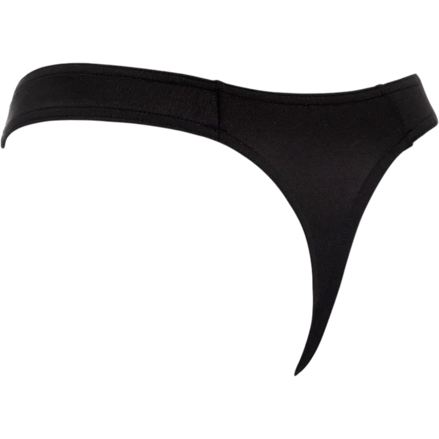 Rimba Men’s Black G-String Thong with Zipper Pouch