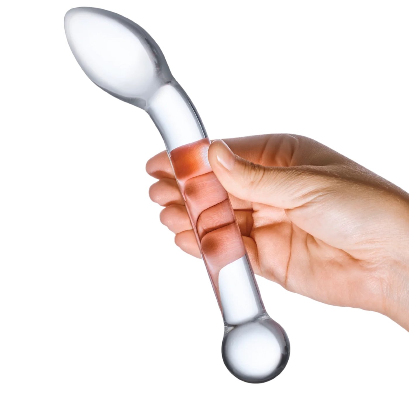 Glas Slimline G-Spot and P-Spot Glass Dildo 8 Inch
