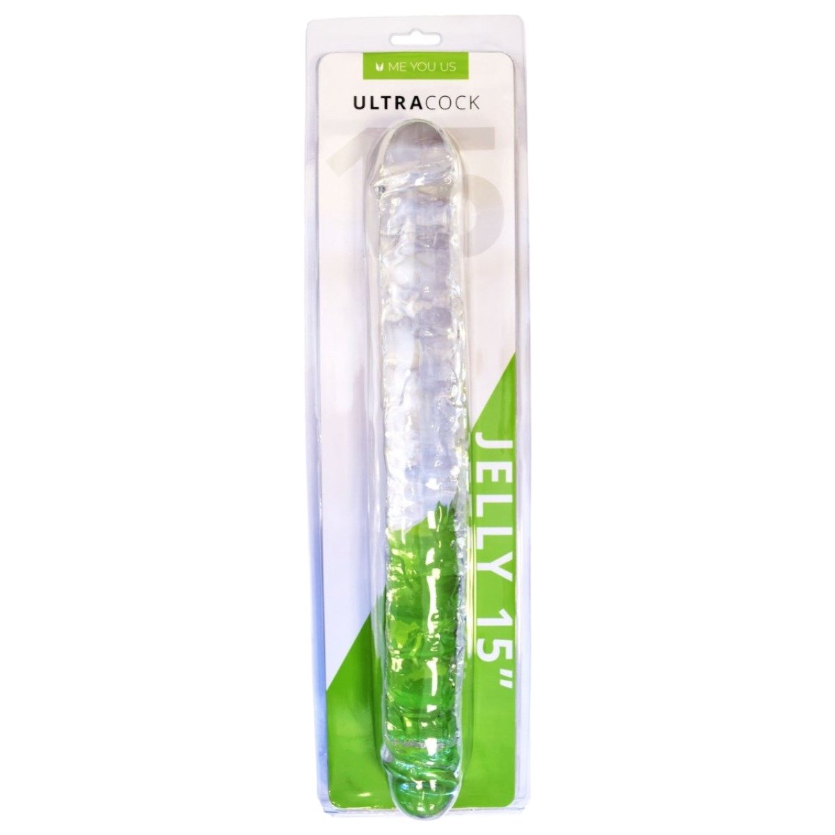 Me You Us Ultra Cock Jelly Realistic Double-Ended Dildo 15 Inch