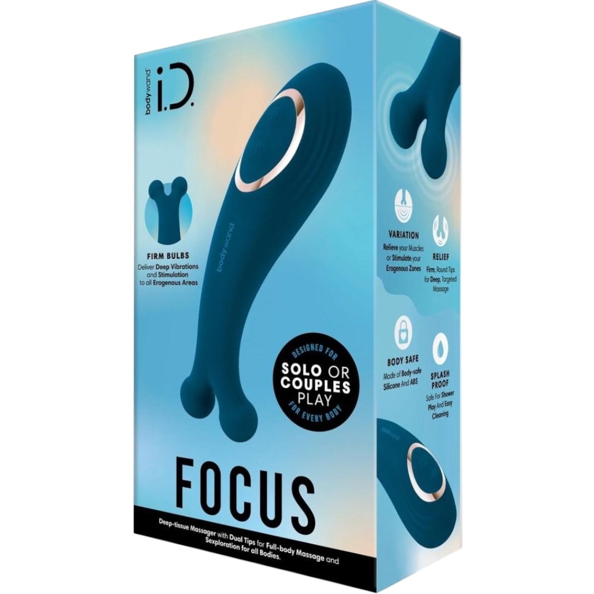 Bodywand i.D. Focus Rechargeable Silicone Dual Tip Vibrator