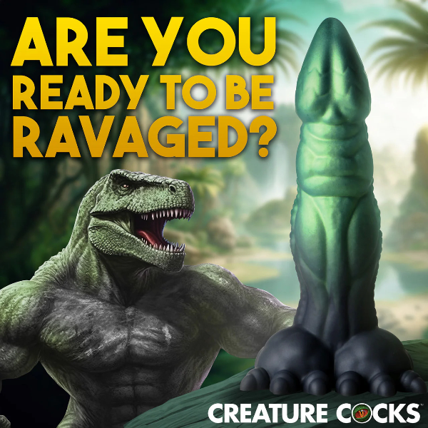 Creature Cocks Dickosaur Dual-Stimulation Silicone Dildo 7.25 Inch