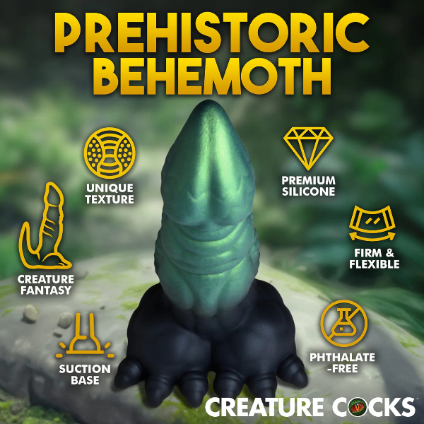 Creature Cocks Dickosaur Dual-Stimulation Silicone Dildo 7.25 Inch