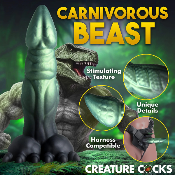 Creature Cocks Dickosaur Dual-Stimulation Silicone Dildo 7.25 Inch