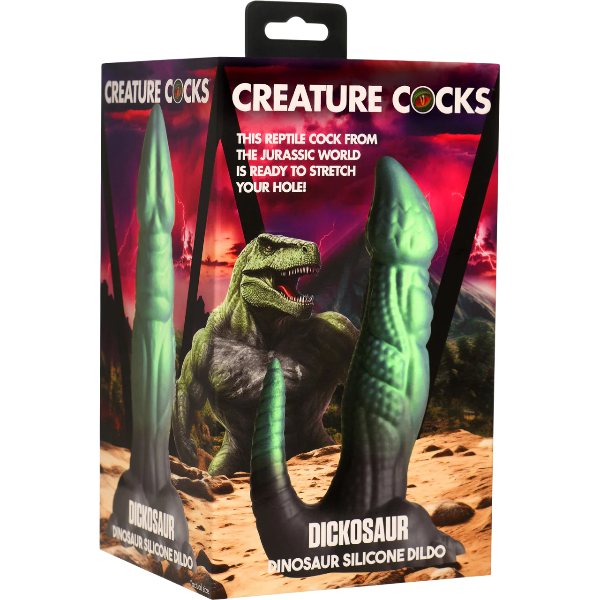 Creature Cocks Dickosaur Dual-Stimulation Silicone Dildo 7.25 Inch
