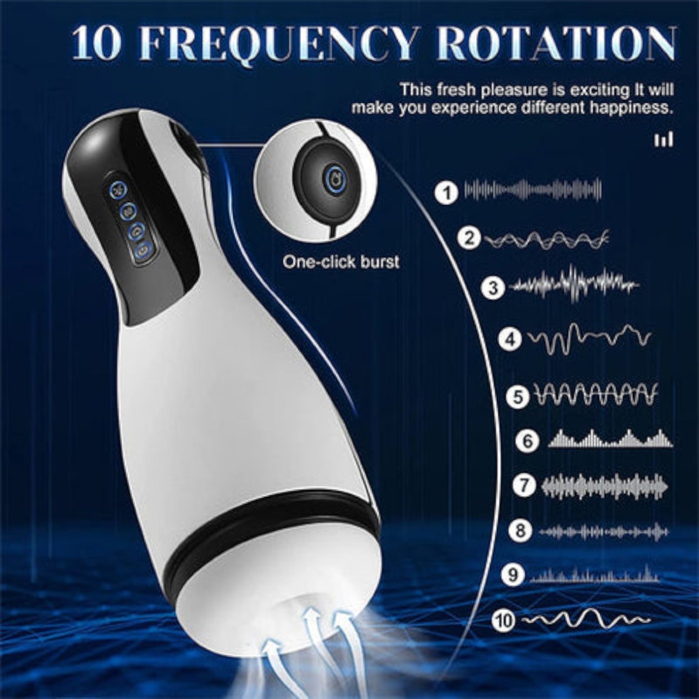 Amovibe Good Night Squeezing Sucking & Vibrating Automatic Male Masturbator