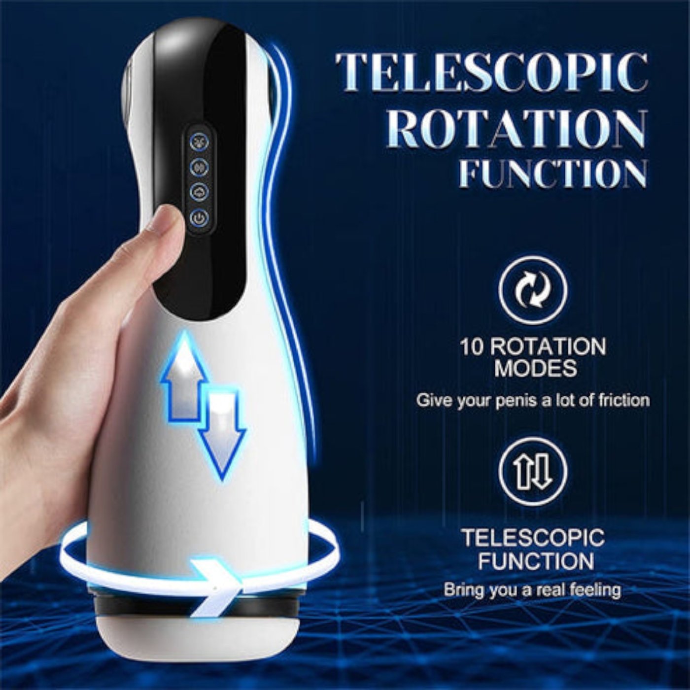 Amovibe Good Night Squeezing Sucking & Vibrating Automatic Male Masturbator