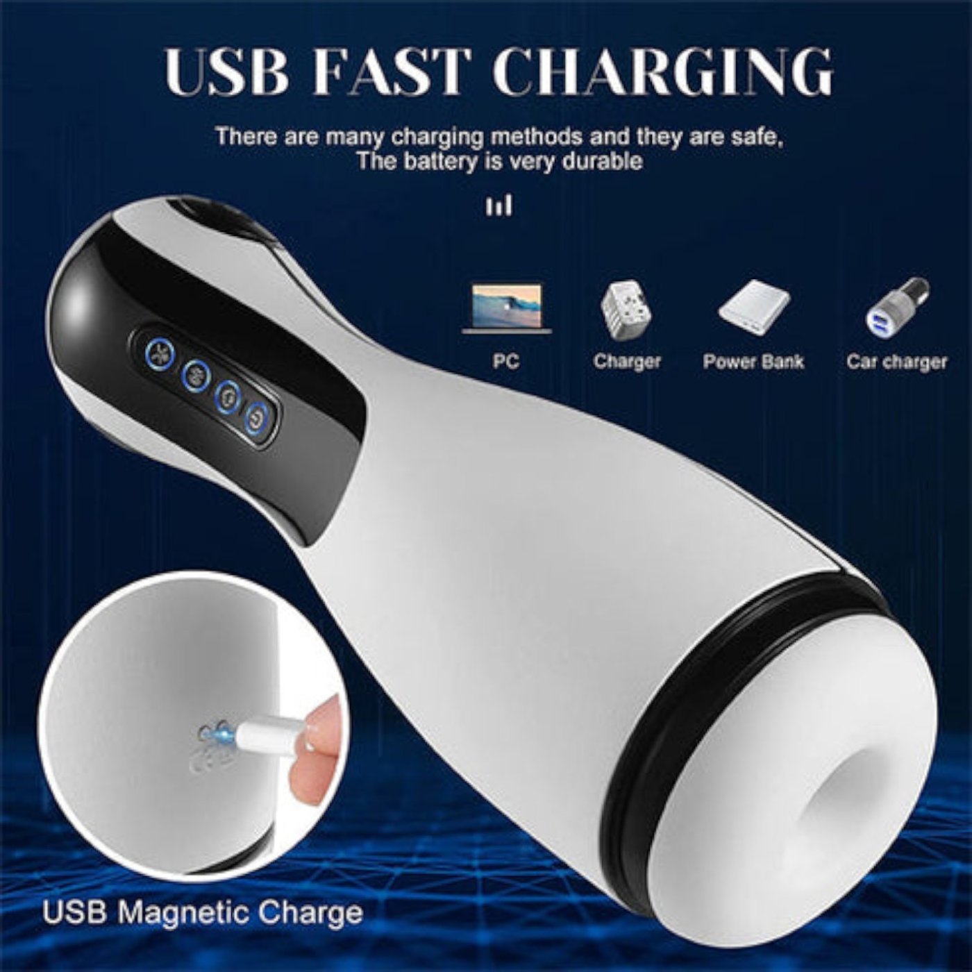 Amovibe Good Night Squeezing Sucking & Vibrating Automatic Male Masturbator
