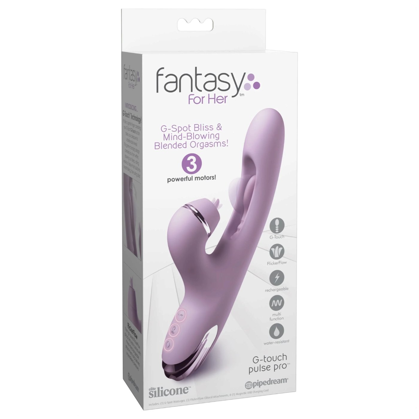 Fantasy For Her G-Touch Pulse Pro Rechargeable Rabbit Vibrator
