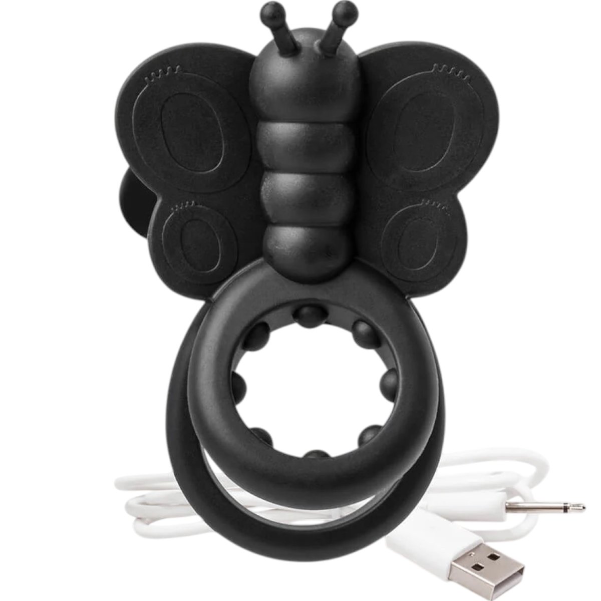 Screaming O Monarch Rechargeable Wearable Butterfly Cock Ring Black