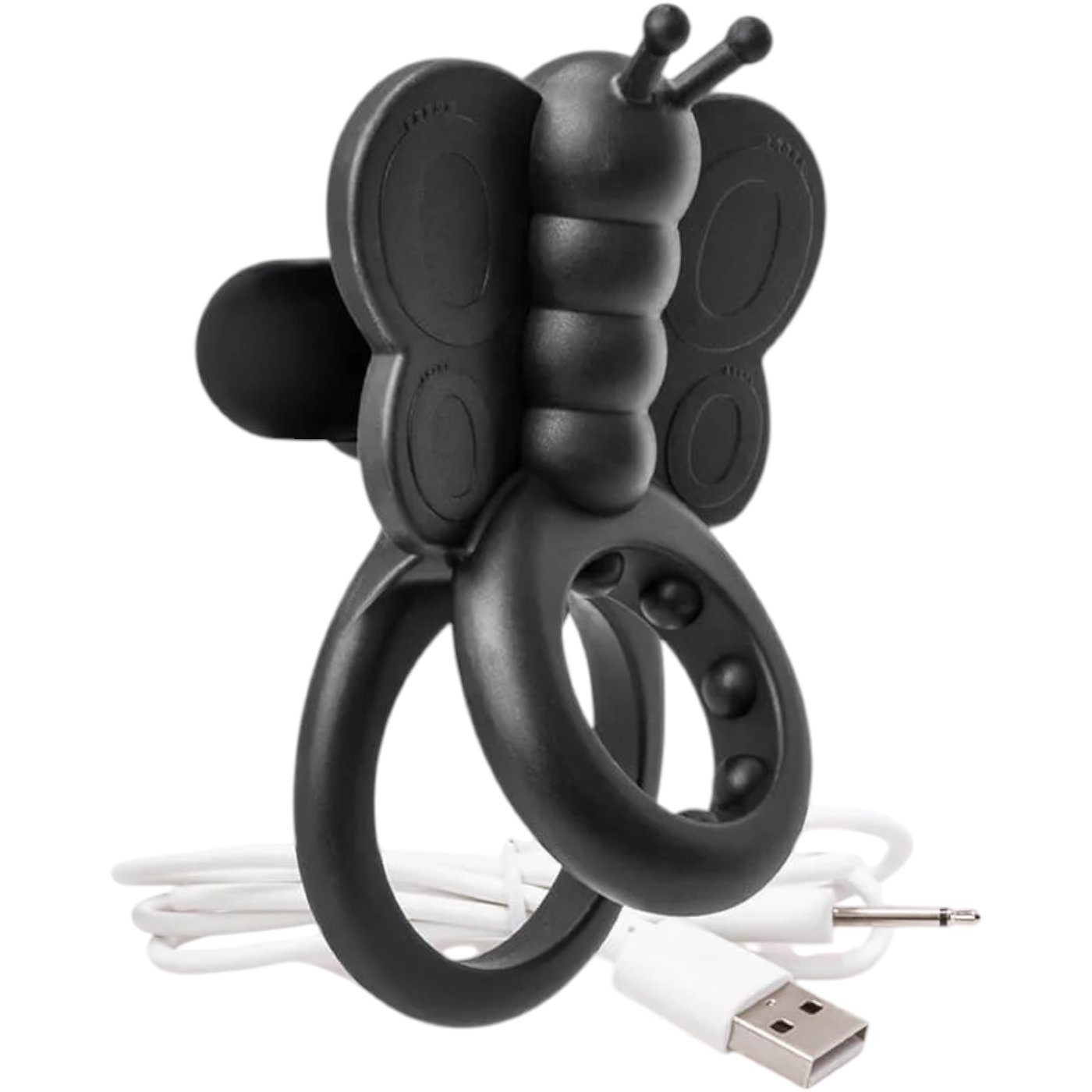 Screaming O Monarch Rechargeable Wearable Butterfly Cock Ring Black