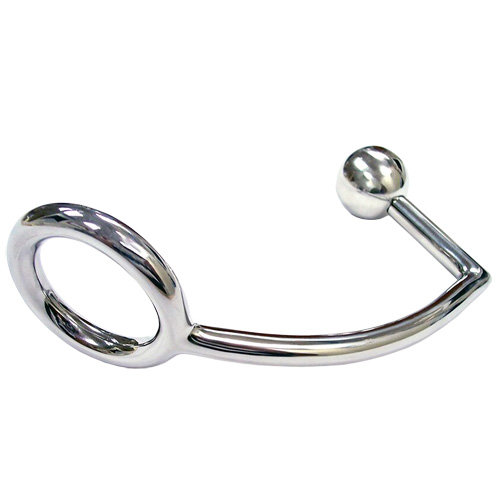 Rouge Stainless Steel Cock Ring With Anal Probe – Rouge Garments