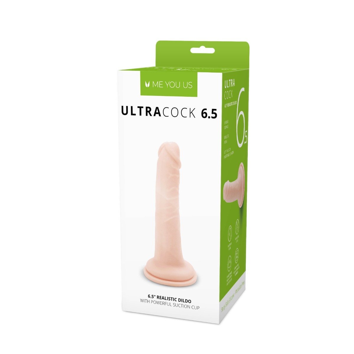 Me You Us Ultra Cock Realistic Suction Cup Dildo Light 6.5 Inch 