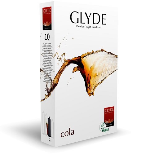 Glyde Cola Flavour Vegan Condoms 10 Pack