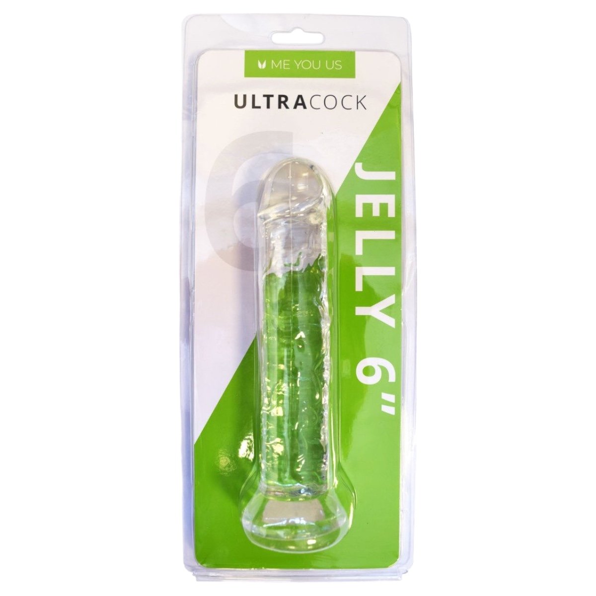 Me You Us Ultra Cock Clear Jelly Suction Cup Dildo 6 Inch