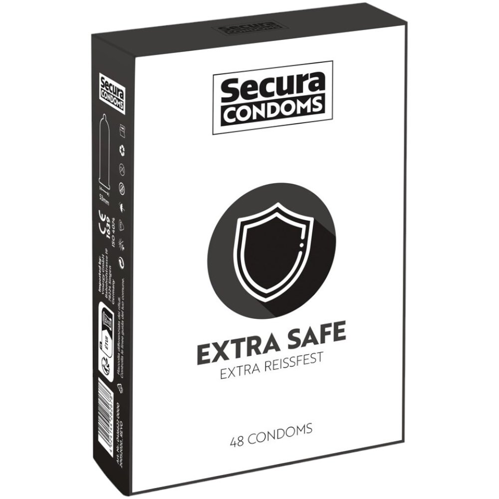 Secura Kondome Extra Safe Condoms 48 Pack