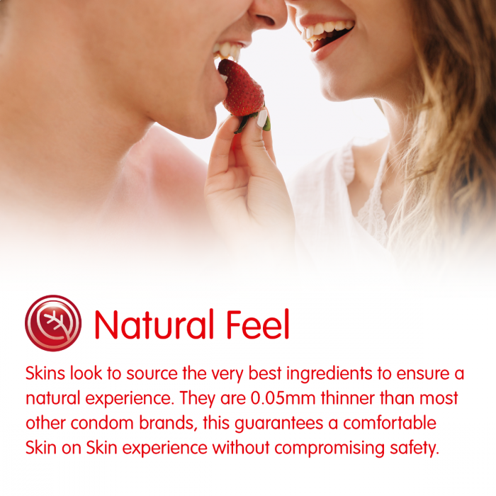 Skins Condoms Strawberry Flavour 500 Bulk Pack