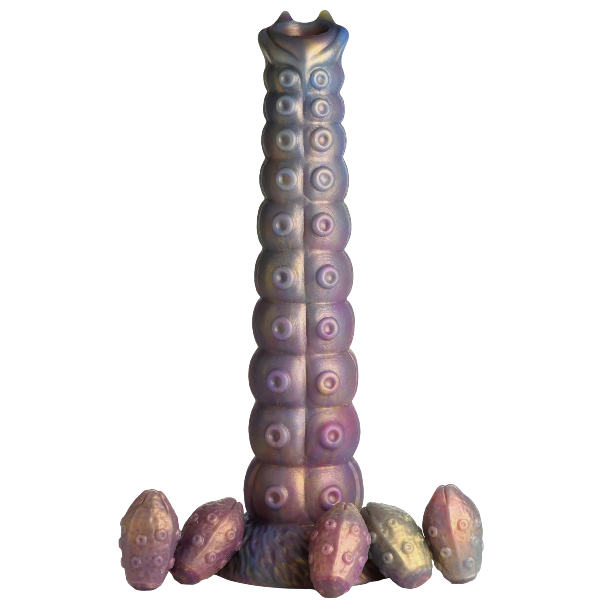 Creature Cocks Deep Invader Tentacle Ovipositor Silicone Dildo with Eggs 11.5 Inch