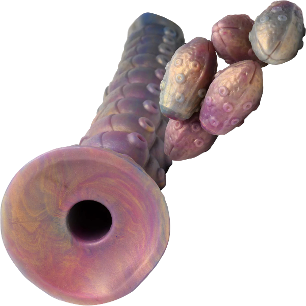 Creature Cocks Deep Invader Tentacle Ovipositor Silicone Dildo with Eggs 11.5 Inch