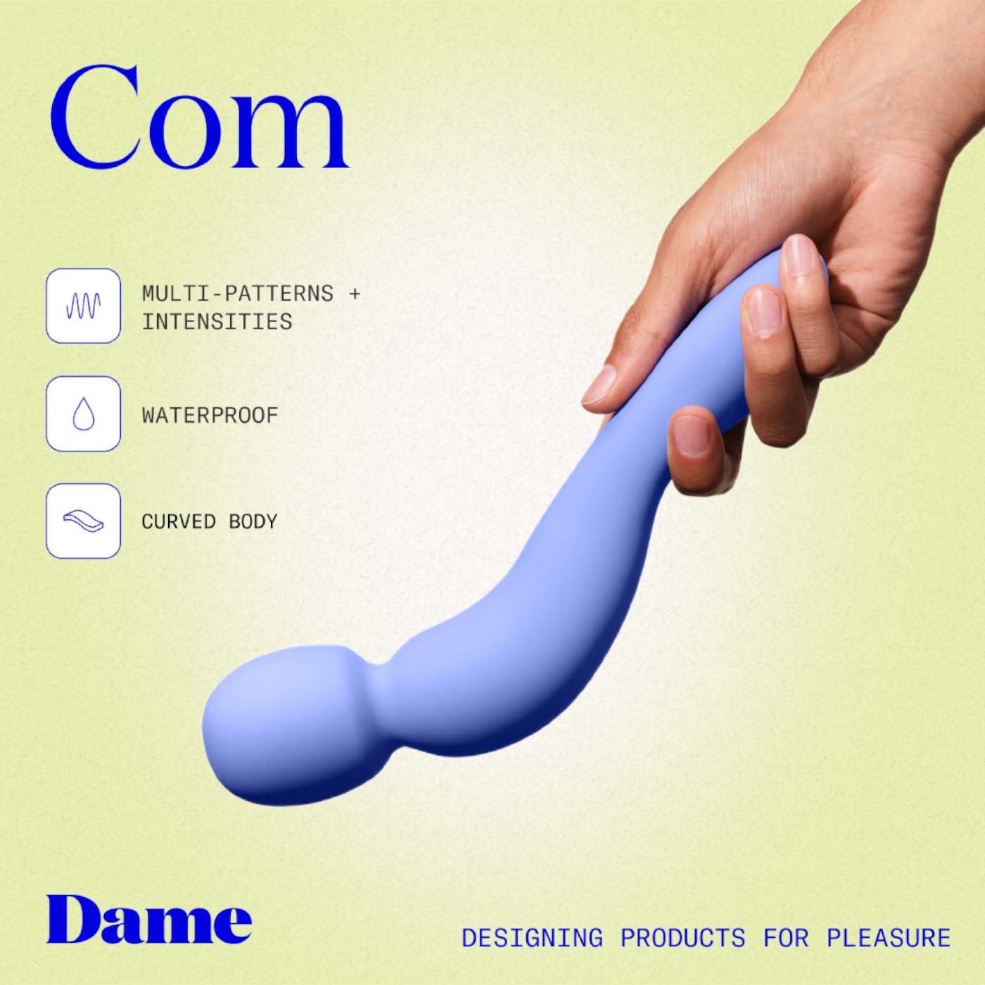 Dame Com Waterproof Rechargeable Wand Vibrator