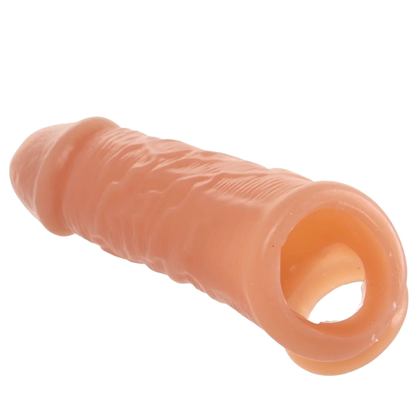 Blue Line 5.25 Inch Super Real Penis Extension Sleeve with Ball Loop
