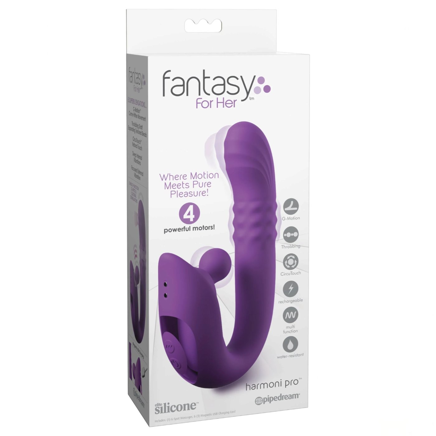 Fantasy For Her Harmoni Pro Throbbing Rabbit Vibrator