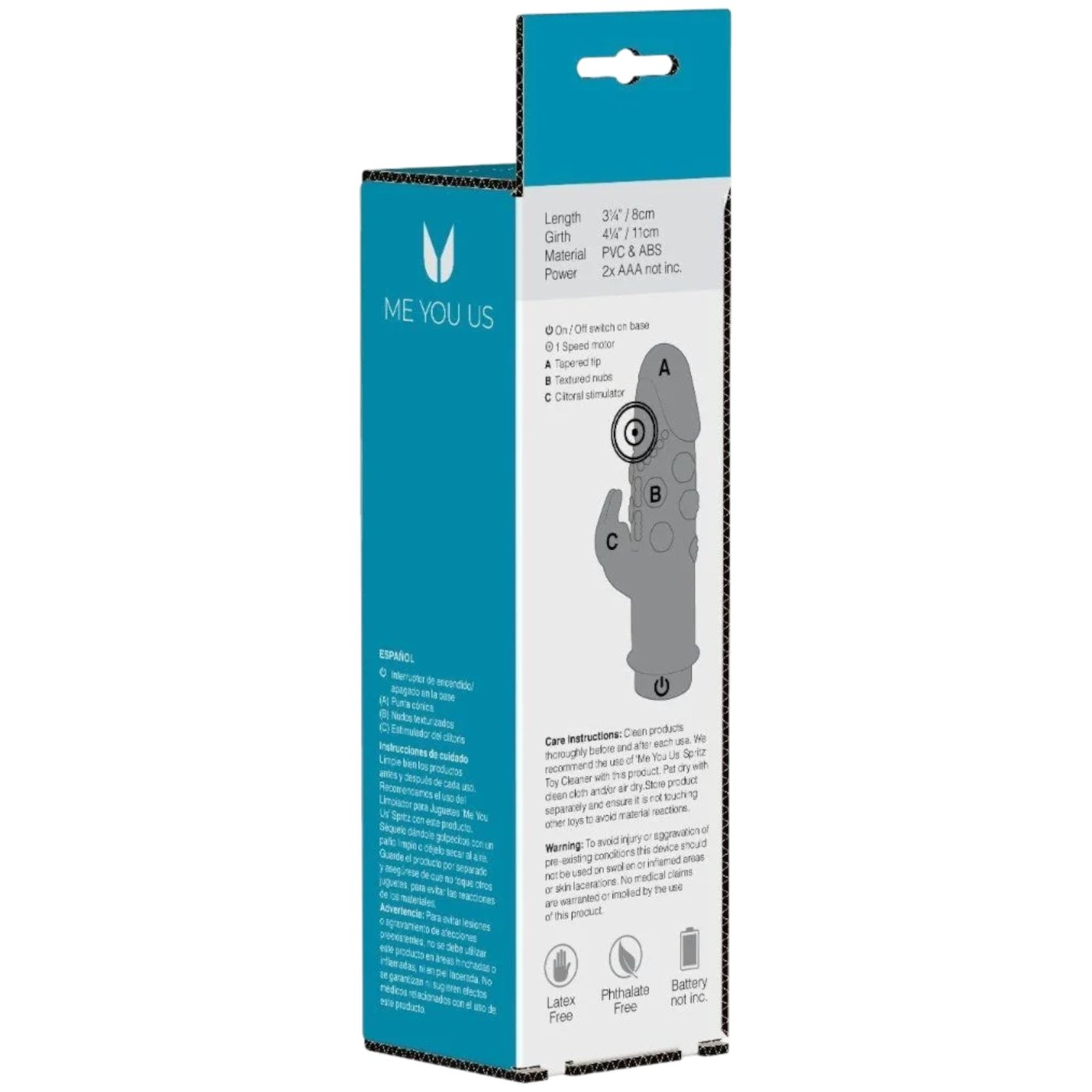 Me You Us Mini Jack Rabbit Vibrator Pink