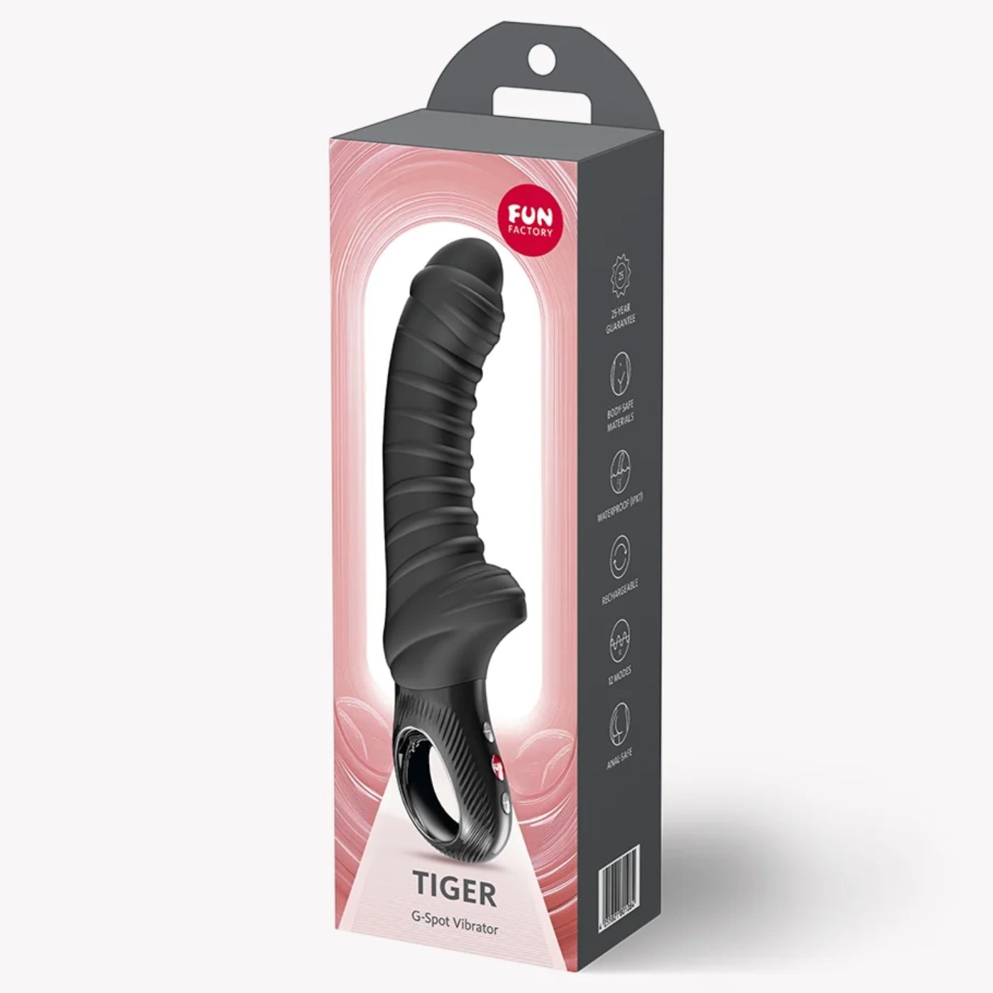 Fun Factory Tiger Rechargeable Textured G-Spot Vibrator Black