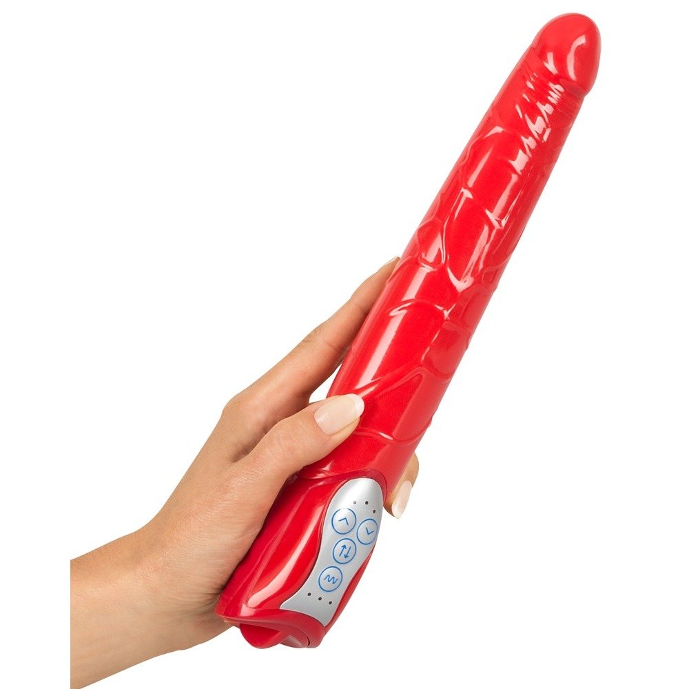 You2Toys Realistic Dildo Vibrator Red Push 11 Inch