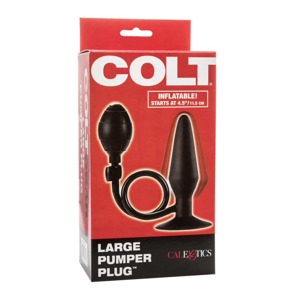 COLT Large Pumper Inflatable Anal Plug Black
