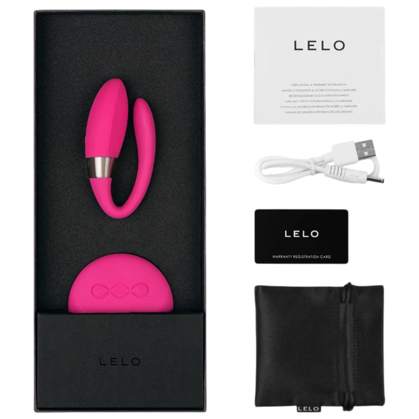 LELO Tiani 2 Remote Controlled Rechargeable Couples Vibrator Cerise