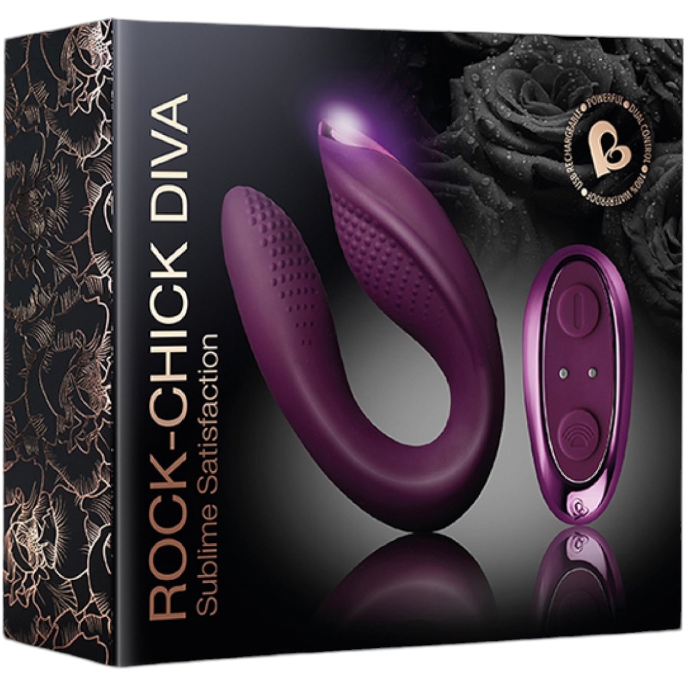 Rocks Off Rock Chick Diva Clit and G-Spot Remote Control Vibe