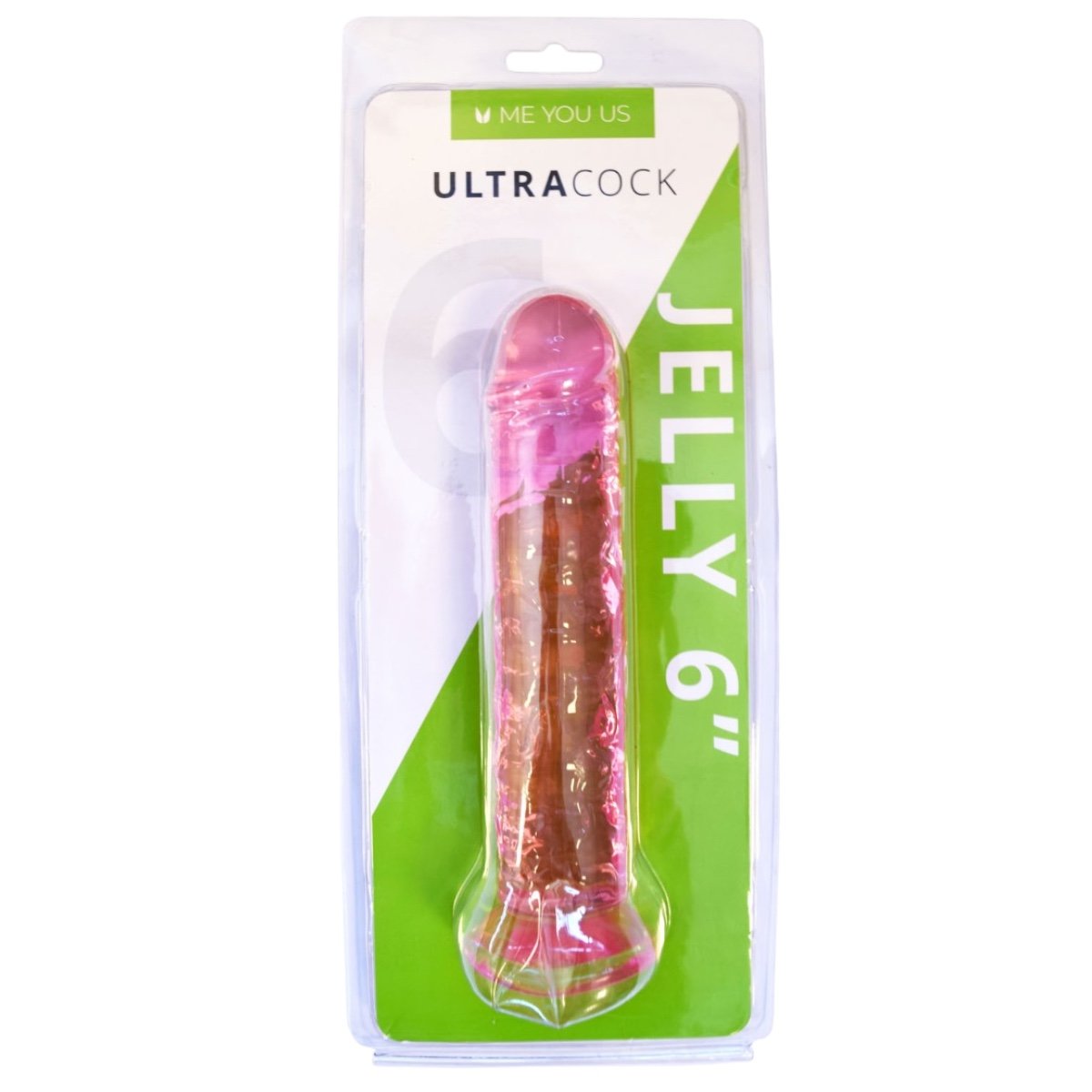 Me You Us Ultra Cock Pink Jelly Suction Cup Dildo 6 Inch