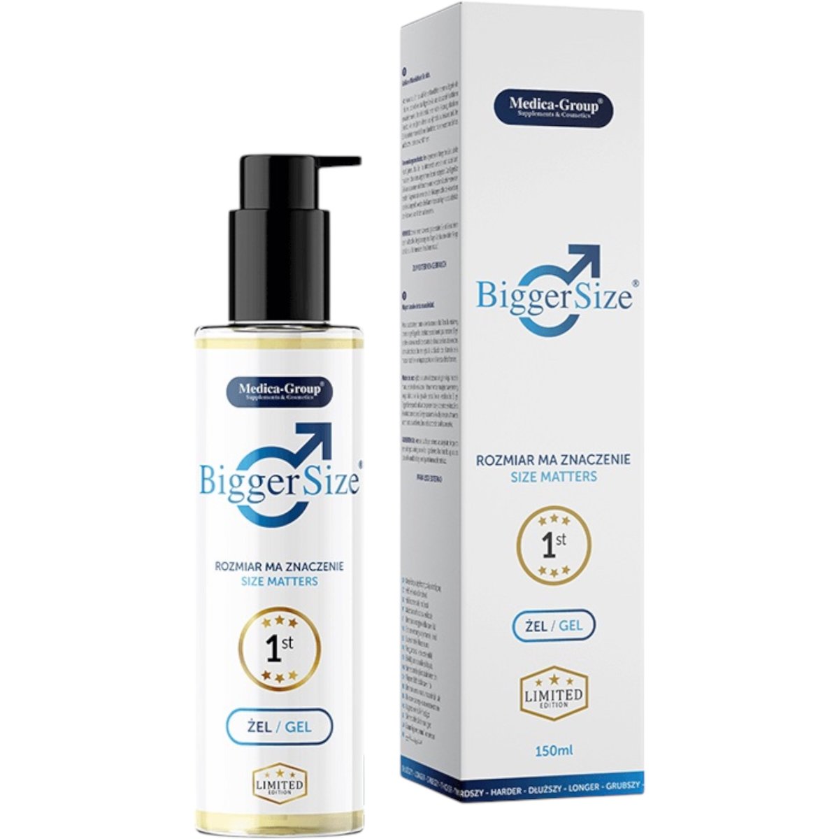 BiggerSize Erection Enhancer and Enlarger Gel 150ml – Medica Group