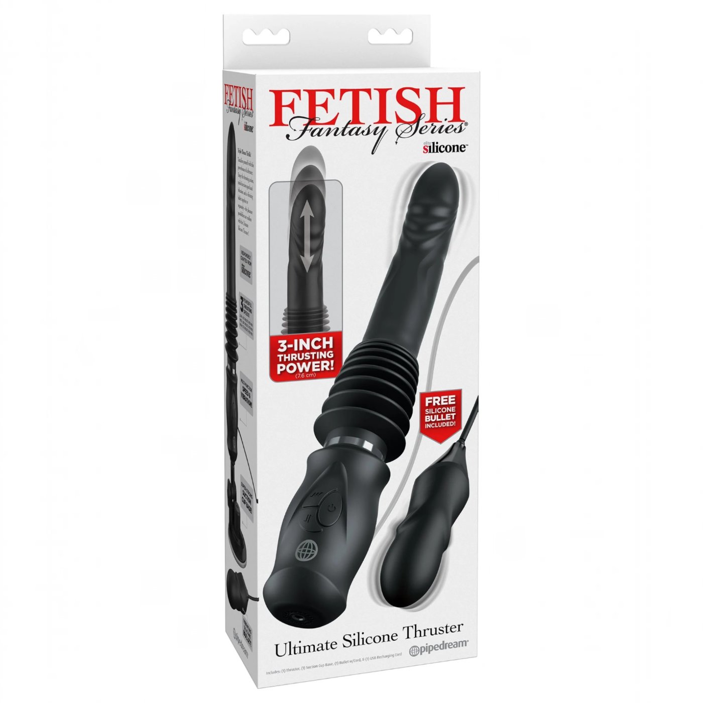 Fetish Fantasy Ultimate Silicone Thruster 3-Speed Thrusting Dildo
