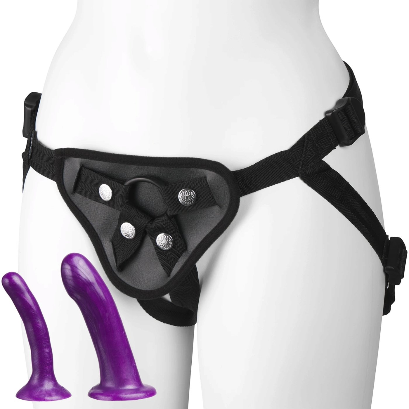 Sportsheets Anal Explorer Strap On Kit with 2 Silicone Dildos