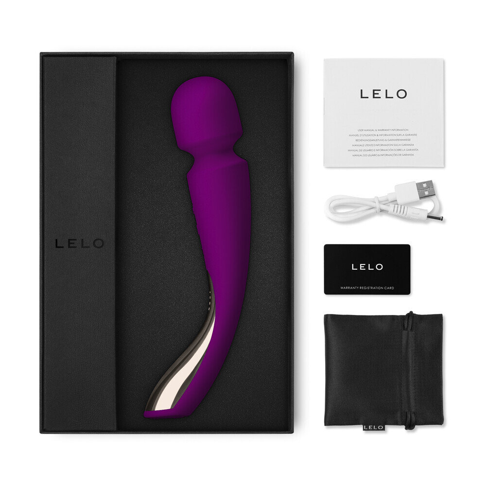 LELO Smart Wand 2 Medium Rechargeable Vibrator Deep Rose