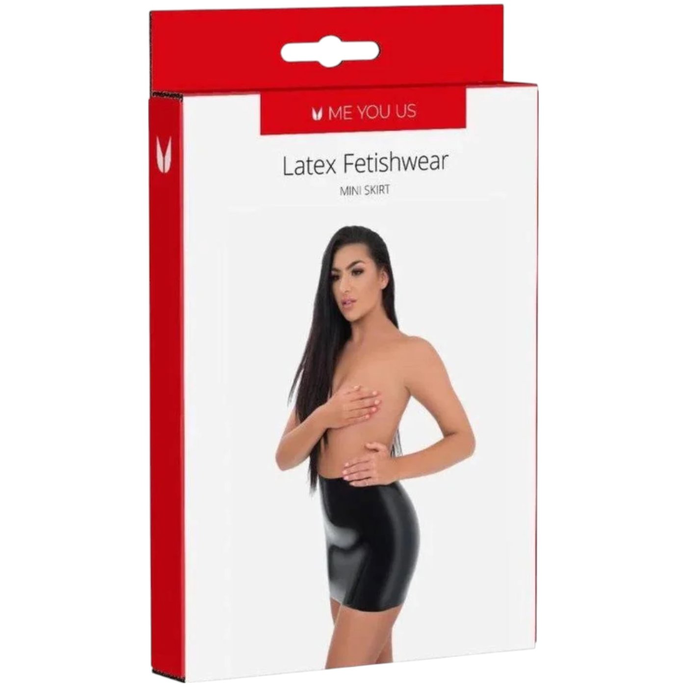 Me You Us Latex Wet Look Mini Skirt