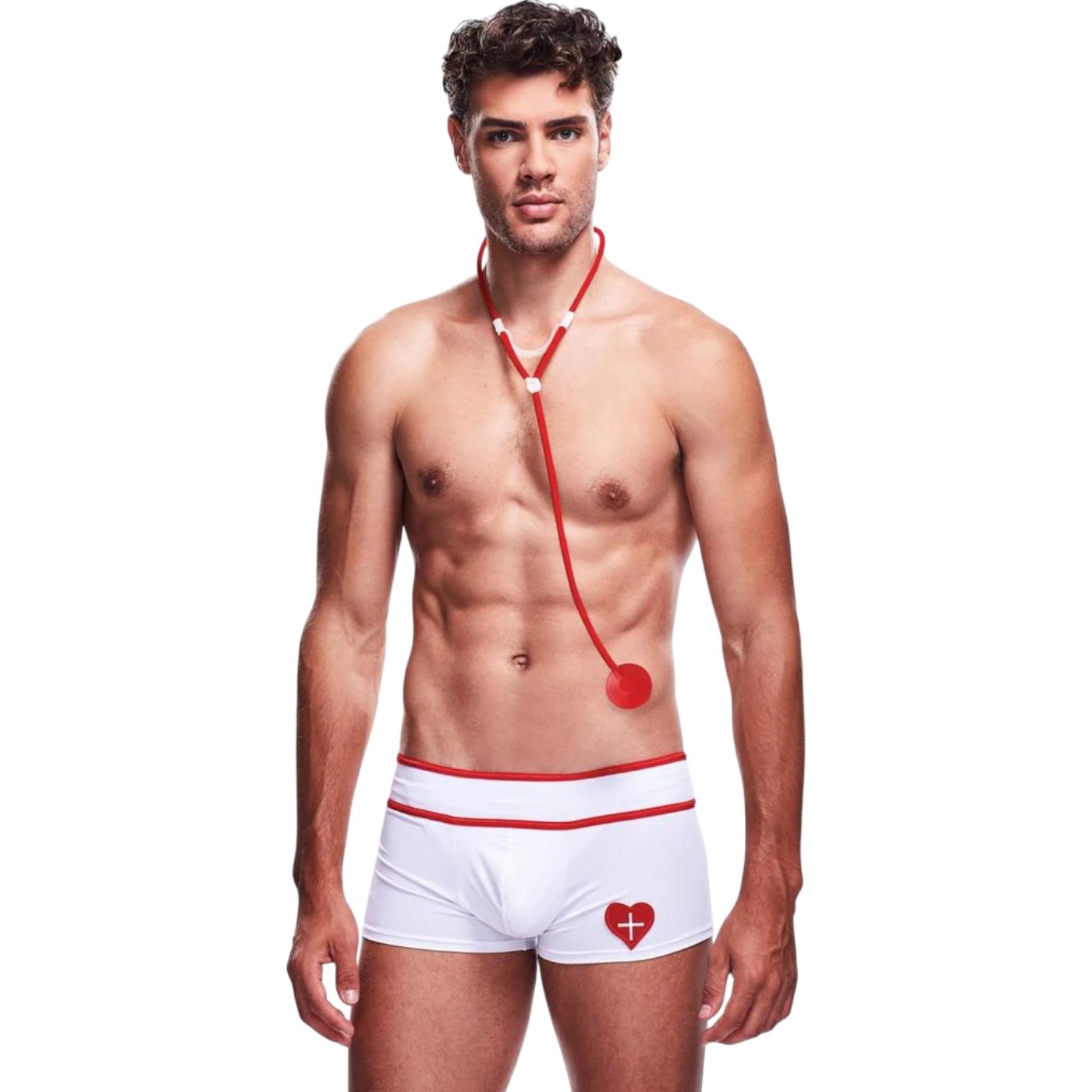 Envy Doctor Love Costume Set with Stethoscope and Trunks (2-Piece)