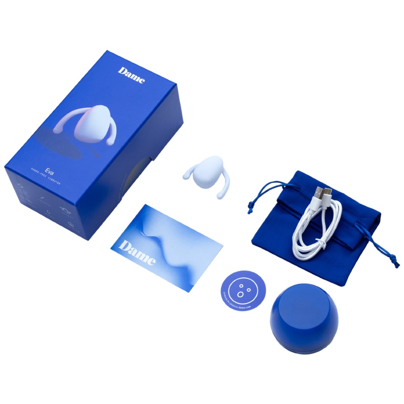Dame Eva Waterproof Rechargeable Wearable Vibrator for Couples