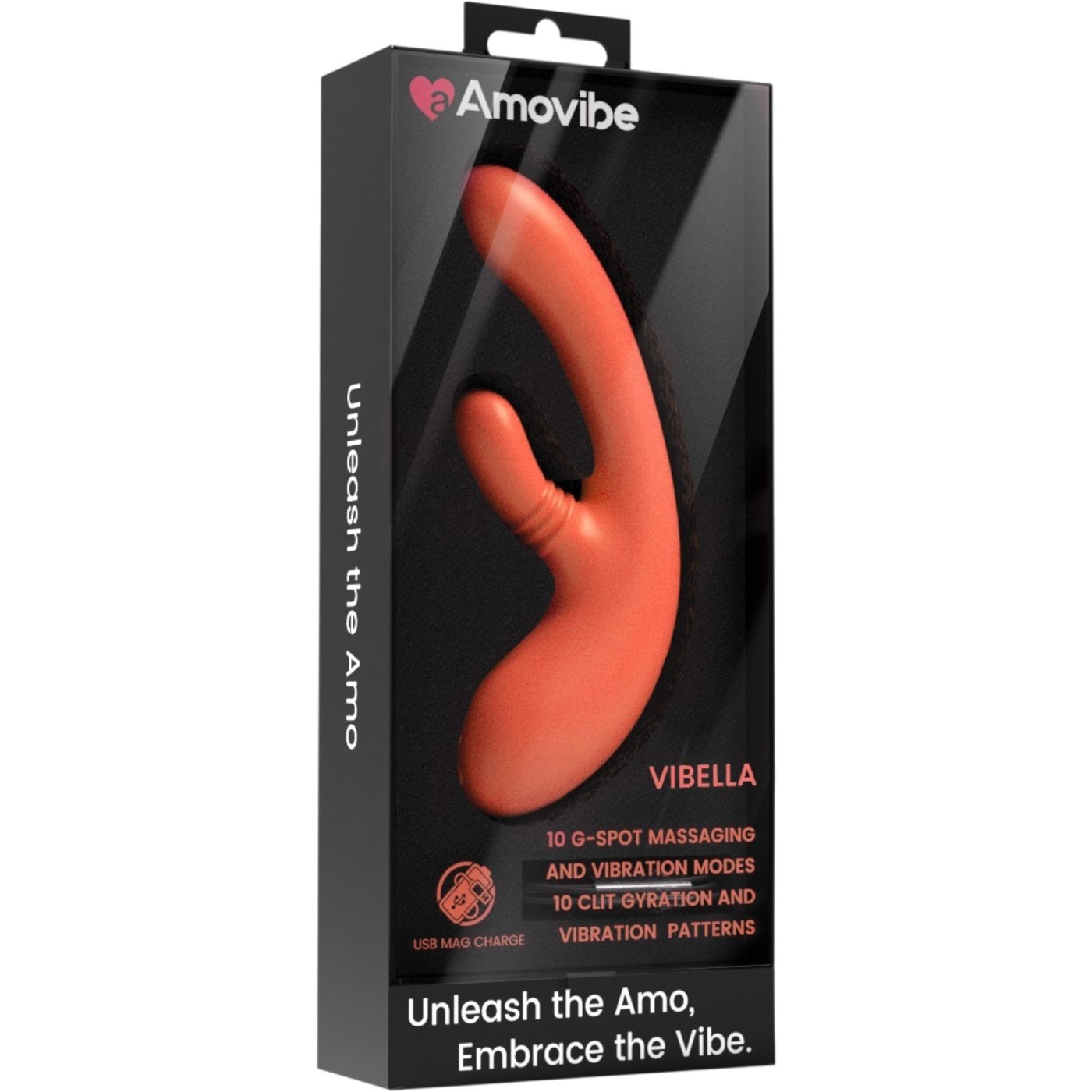 Amovibe Vibella Rotating Clitoral Teaser and G-Spot Rabbit Vibrator