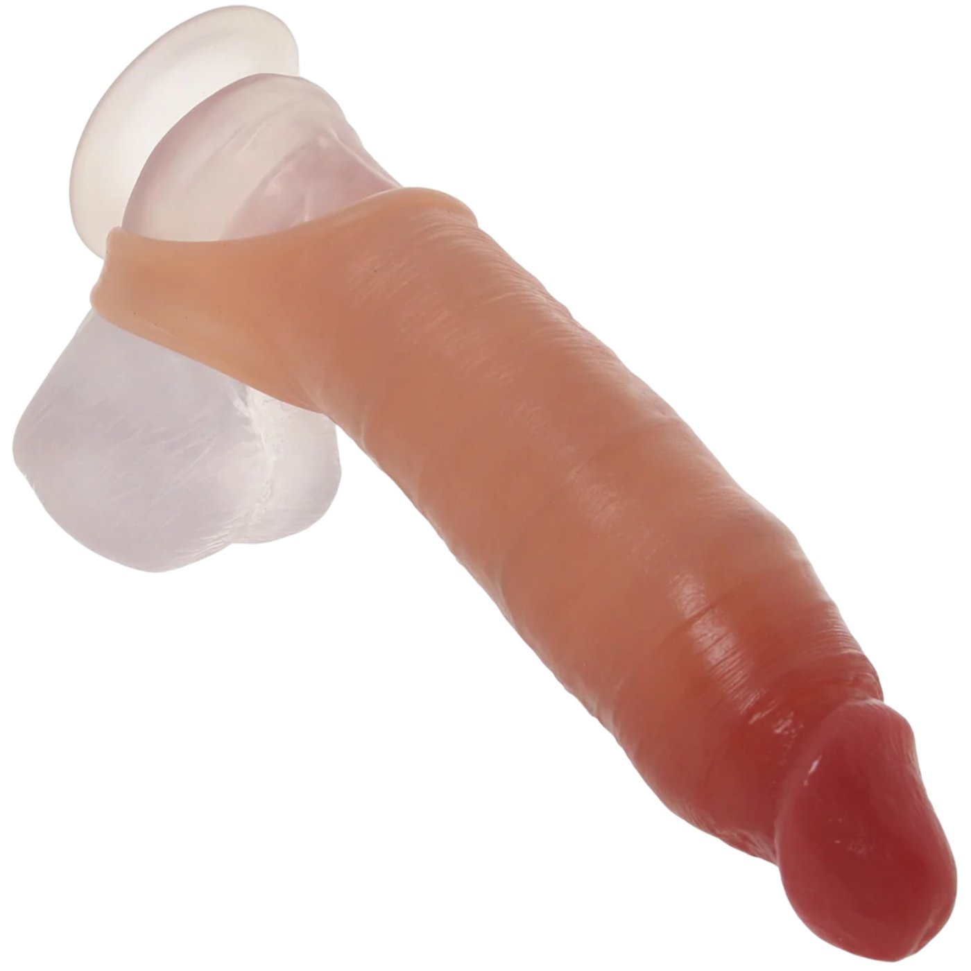 Blue Line 7.25 Inch Super Real Penis Extension Sleeve with Ball Constriction Loop