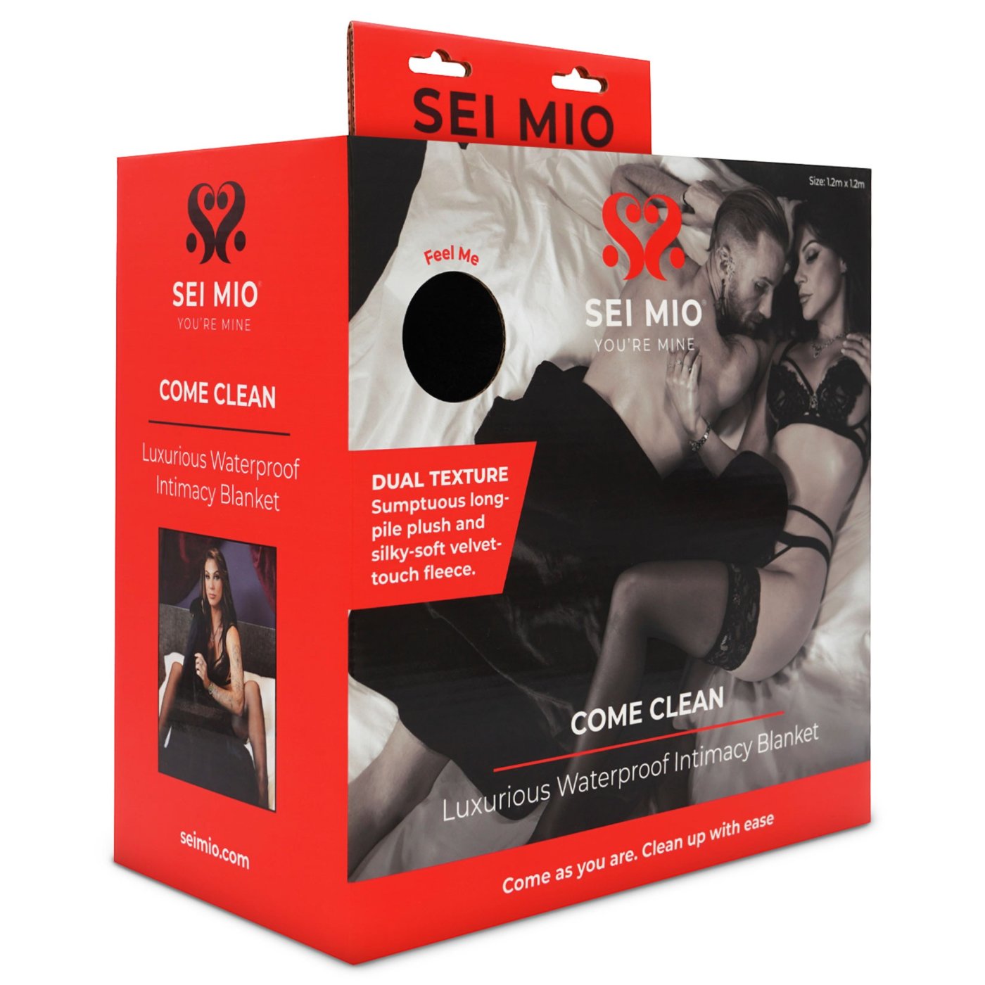 Sei Mio Come Clean Waterproof Sex Blanket Black
