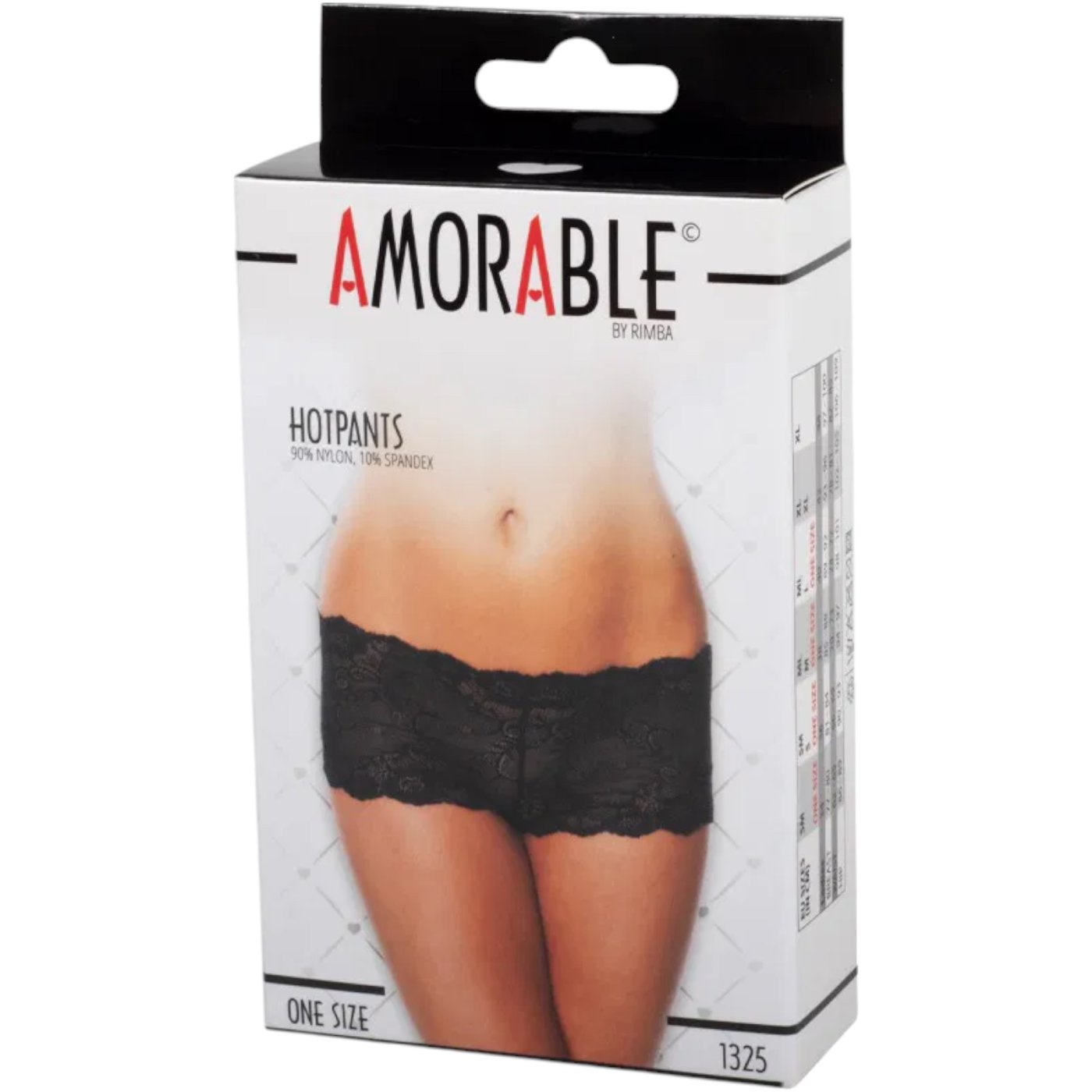 Rimba Black Lace Hotpants