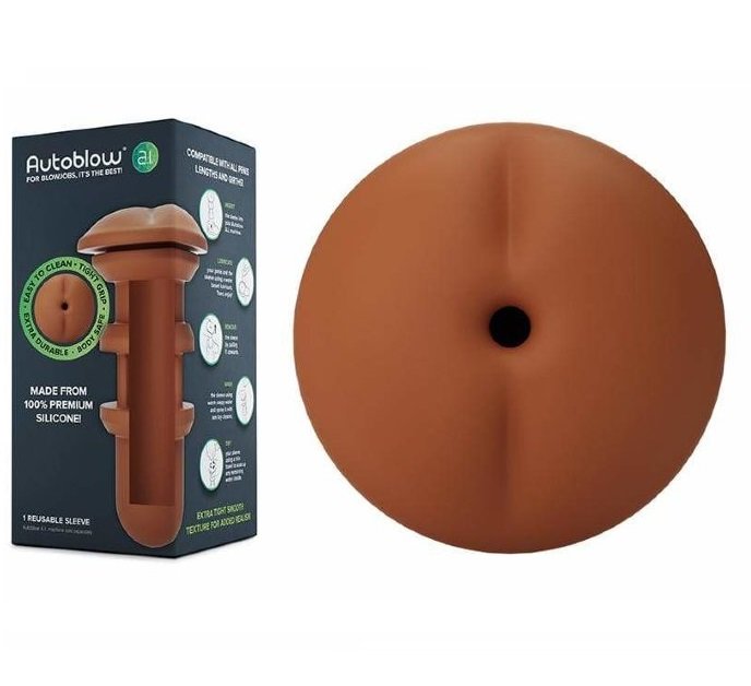 Autoblow A.I. Silicone Anus Sleeve Brown