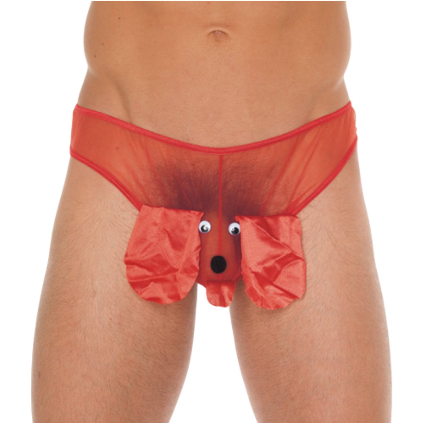Rimba Men’s Red Puppy Pouch Thong G-String