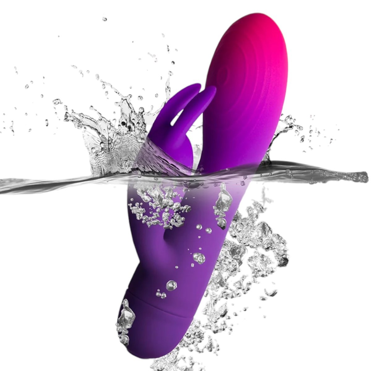 Rocks Off Glo-Girl Silicone Rabbit Vibrator 
